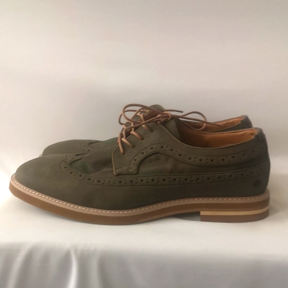 Men's Oxford Style Green with Camo Pattern by Call it Spring, Like-new Size 12US - Picture 7 of 9
